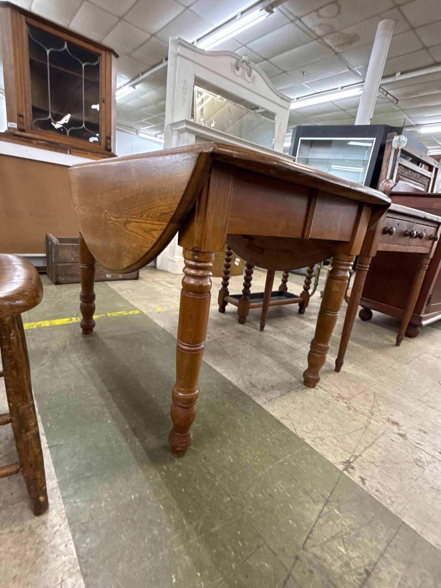 chestnut drop leaf table - 3