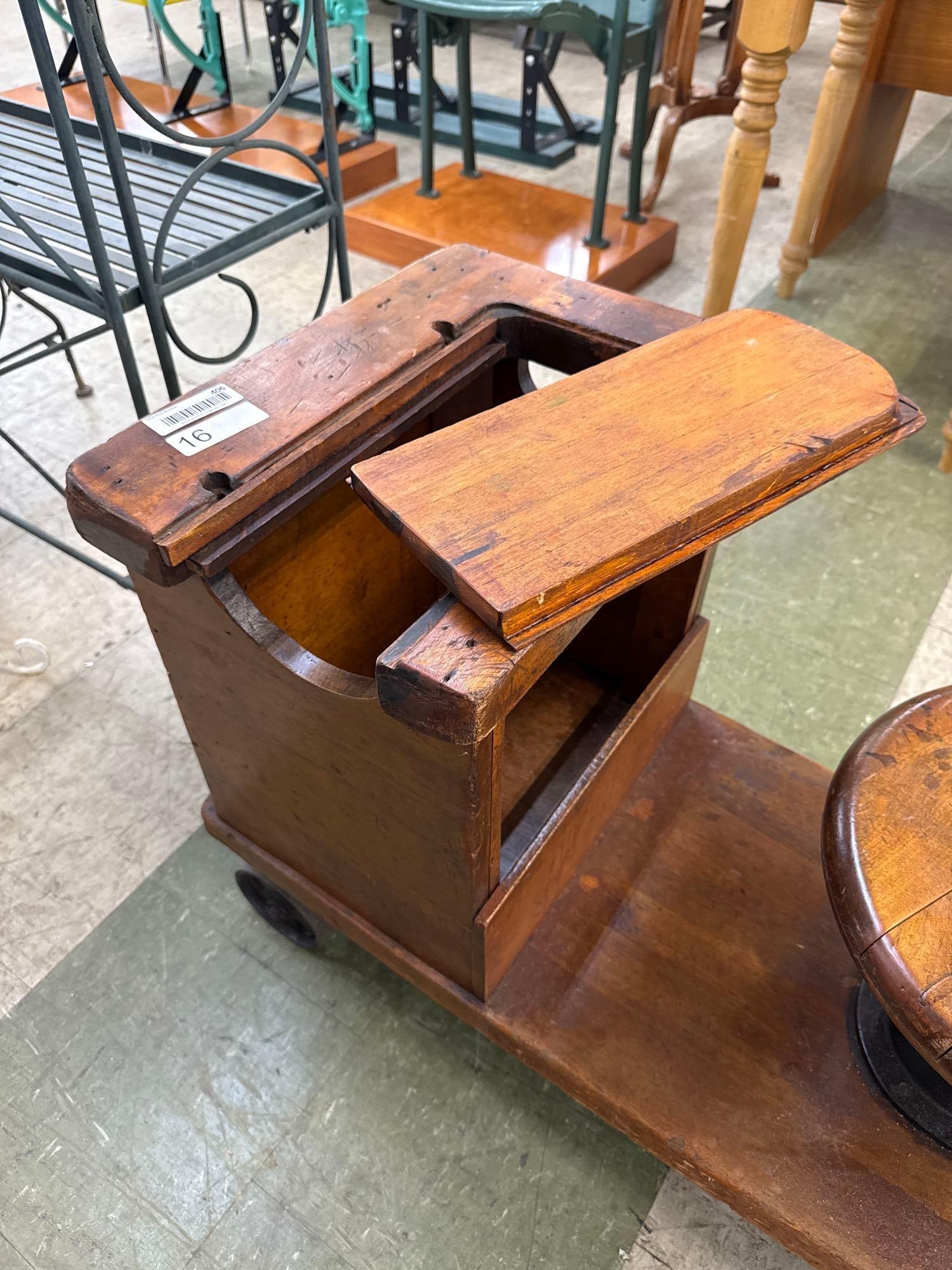 vintage workbench from textile mill - 3