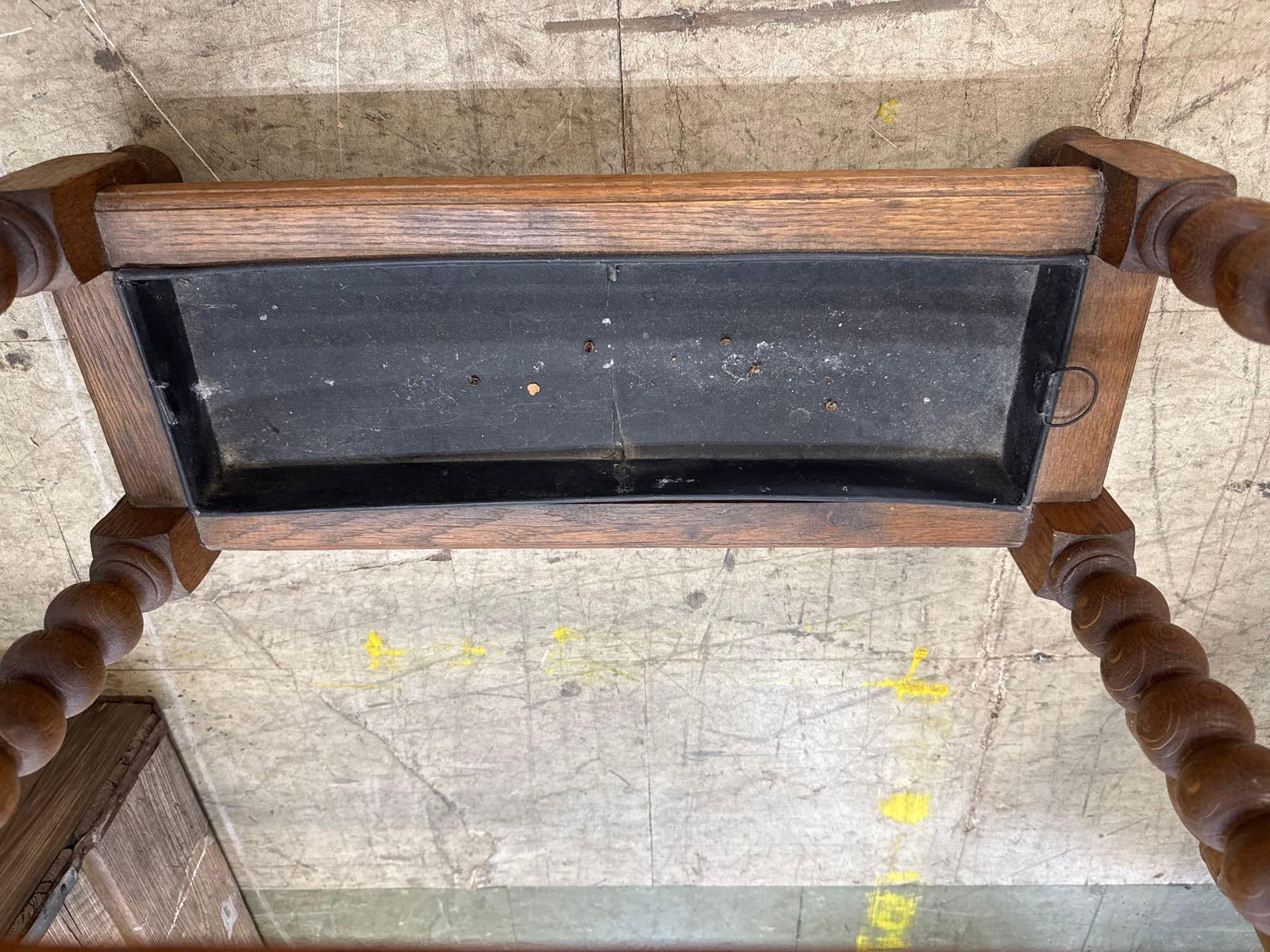 antique oak Cane/umbrella stand - 3
