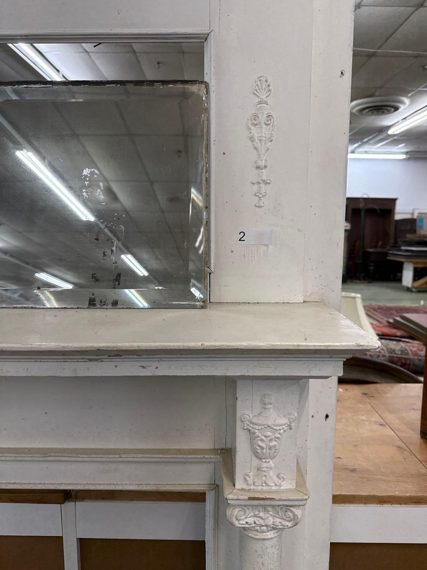 antique fireplace mantle - 2
