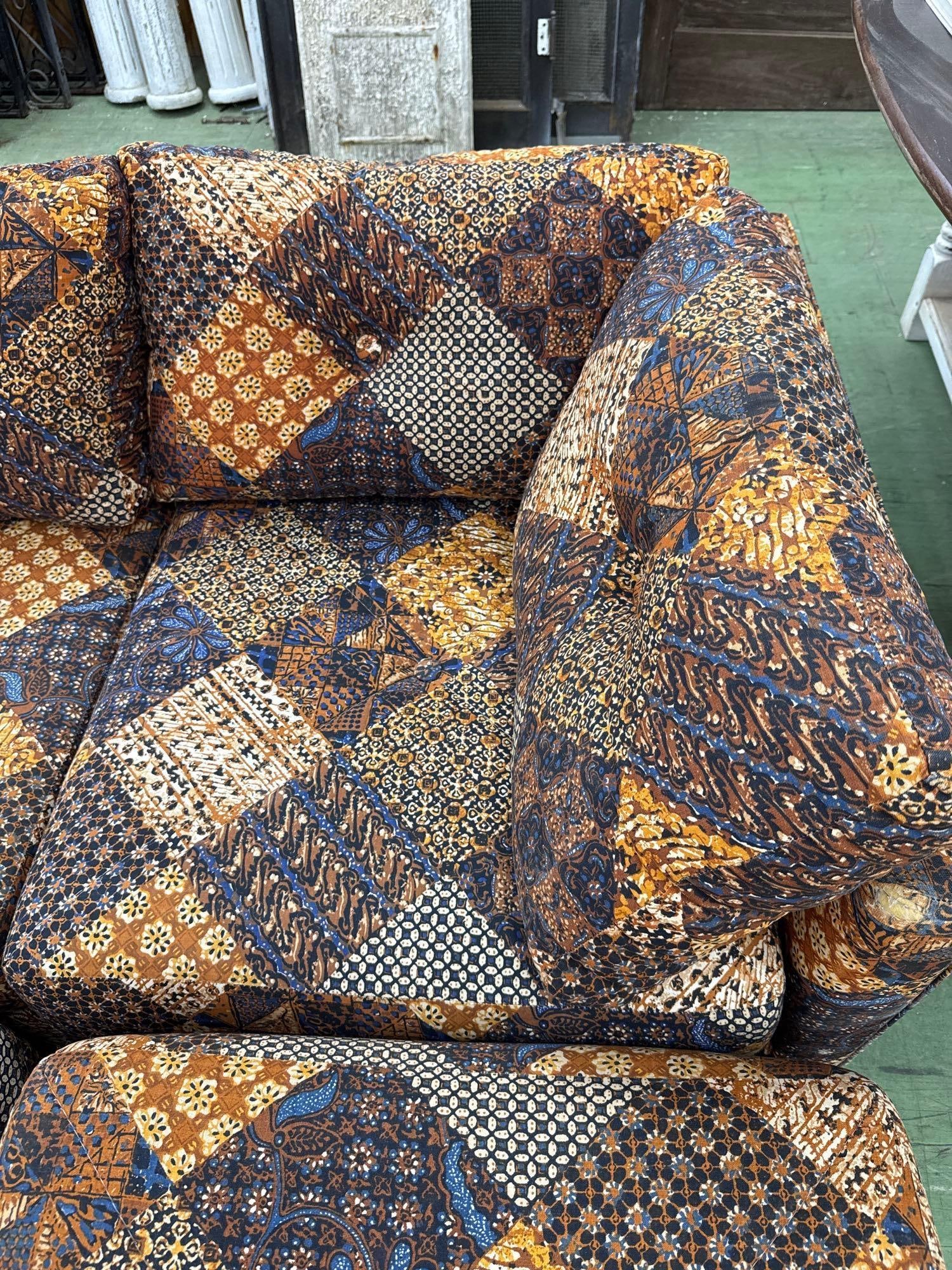 MCM, sectional upholstered couch, 4 pieces and has small fold out sleeper - 3