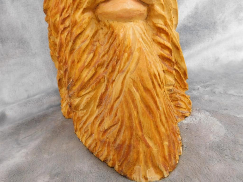 2009 Carved Cyprus Wood - Greenman - 20.25" x 7" x 7.25" - 7