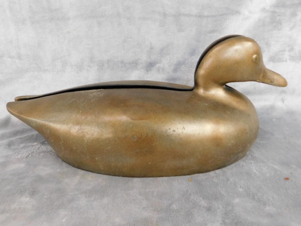 Vintage Cast Metal Duck - Currently 2 Pieces - 6" x 14.5" x 6.5" - 10