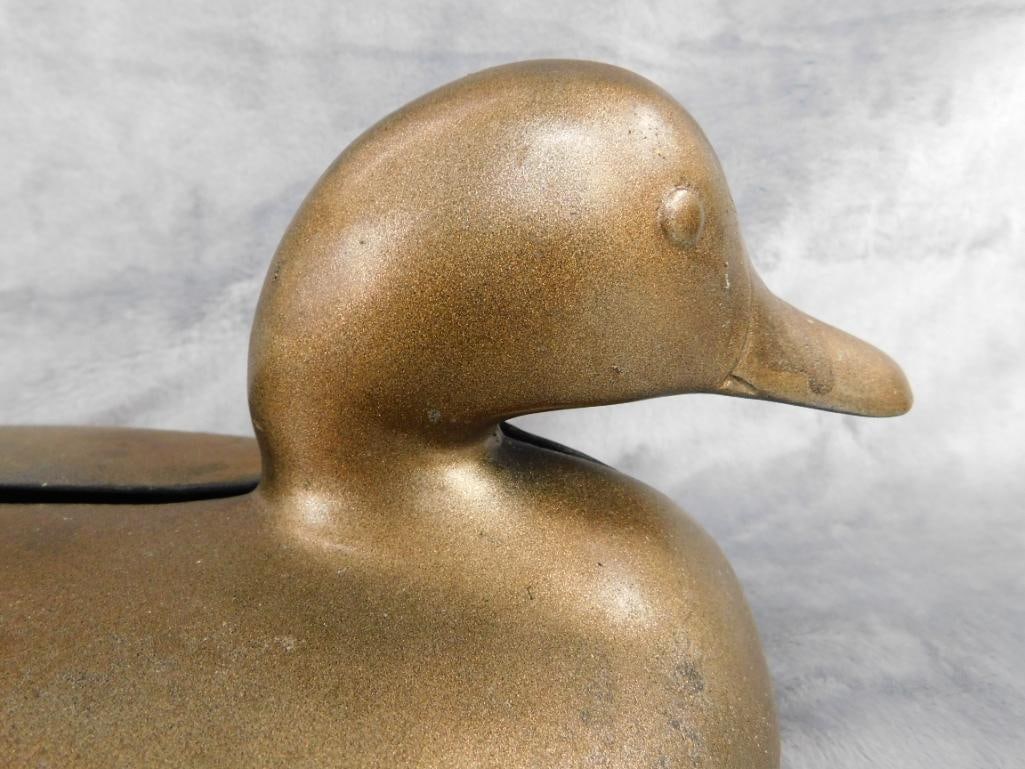 Vintage Cast Metal Duck - Currently 2 Pieces - 6" x 14.5" x 6.5" - 2