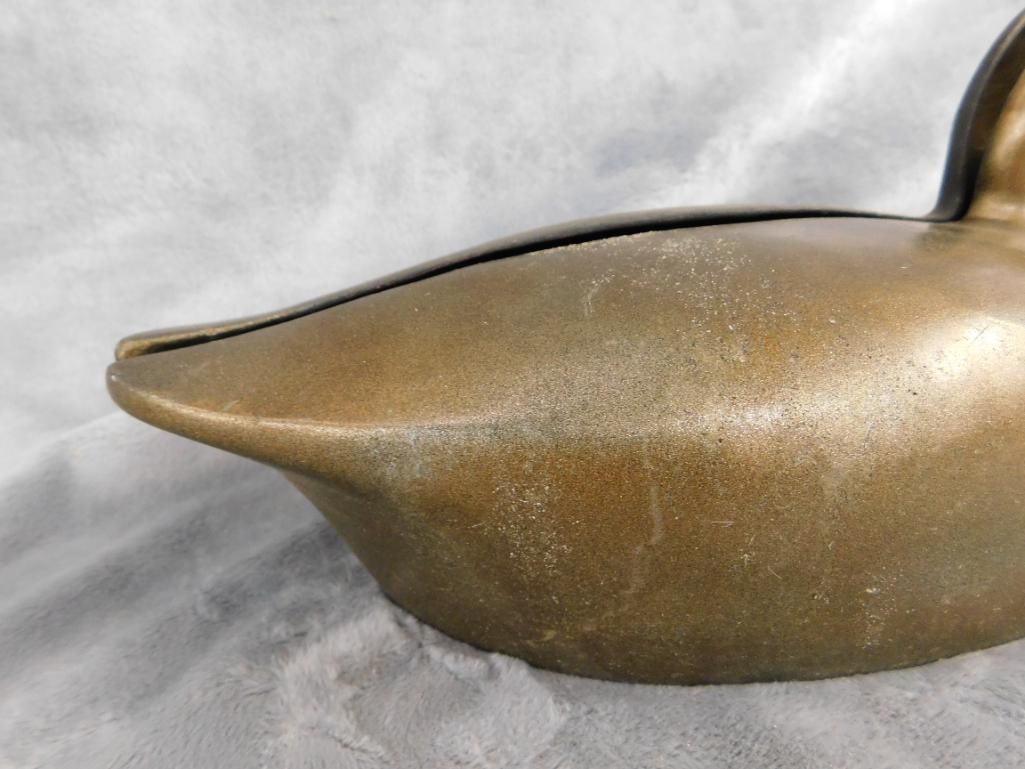 Vintage Cast Metal Duck - Currently 2 Pieces - 6" x 14.5" x 6.5" - 3