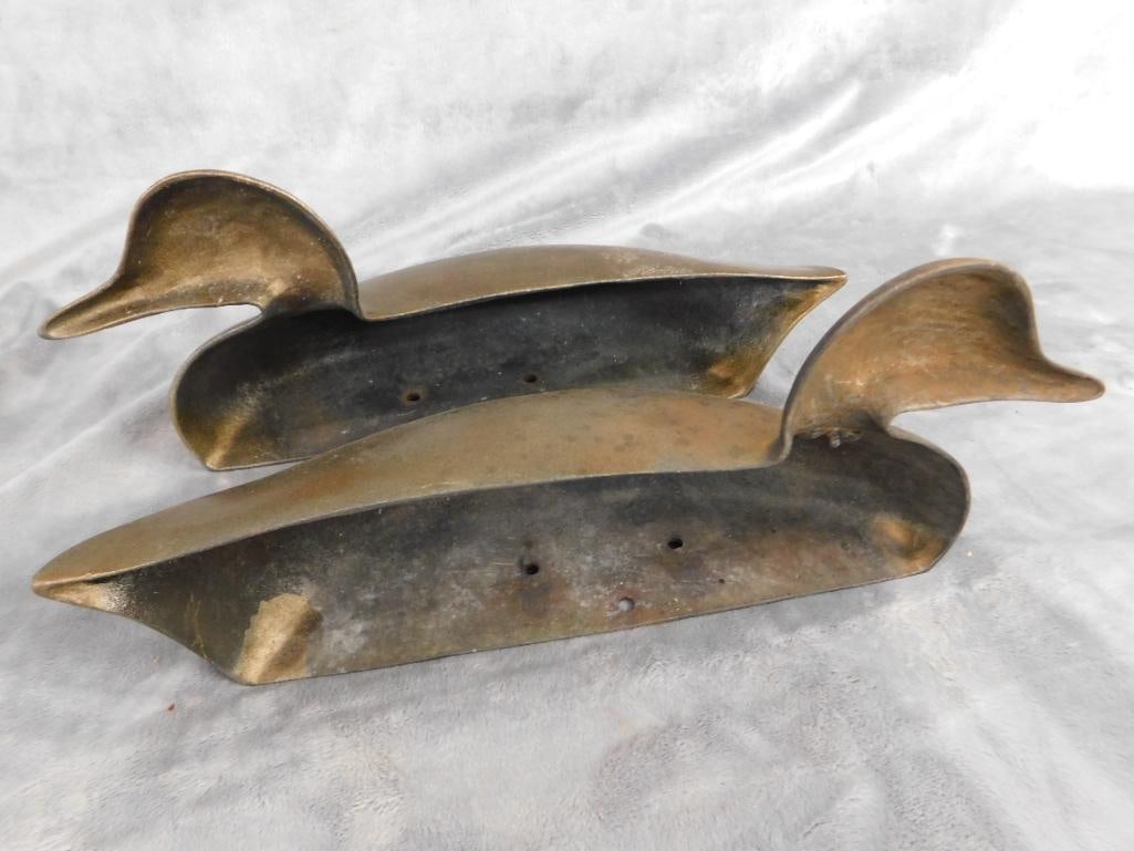 Vintage Cast Metal Duck - Currently 2 Pieces - 6" x 14.5" x 6.5" - 4
