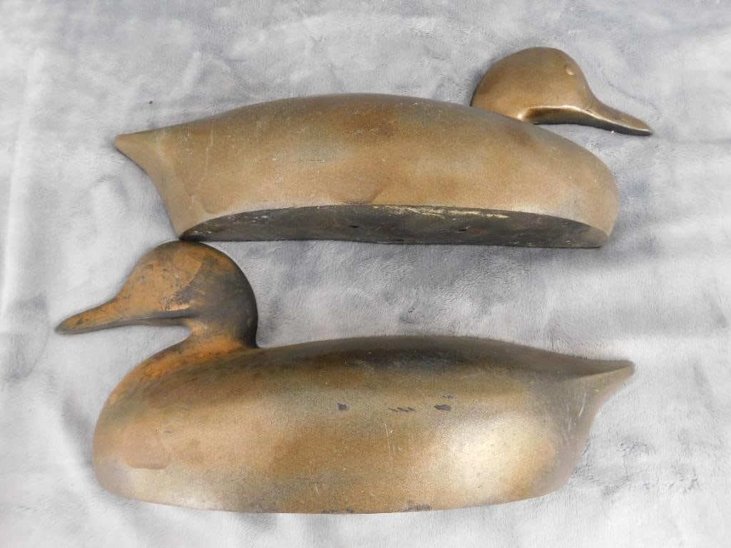 Vintage Cast Metal Duck - Currently 2 Pieces - 6" x 14.5" x 6.5" - 6