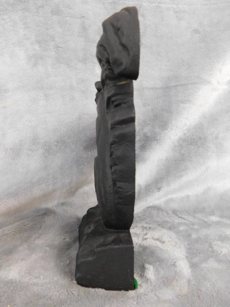 Cast Iron Squirrel Door Stop - 8" x 5.5" x 1.75" - 4