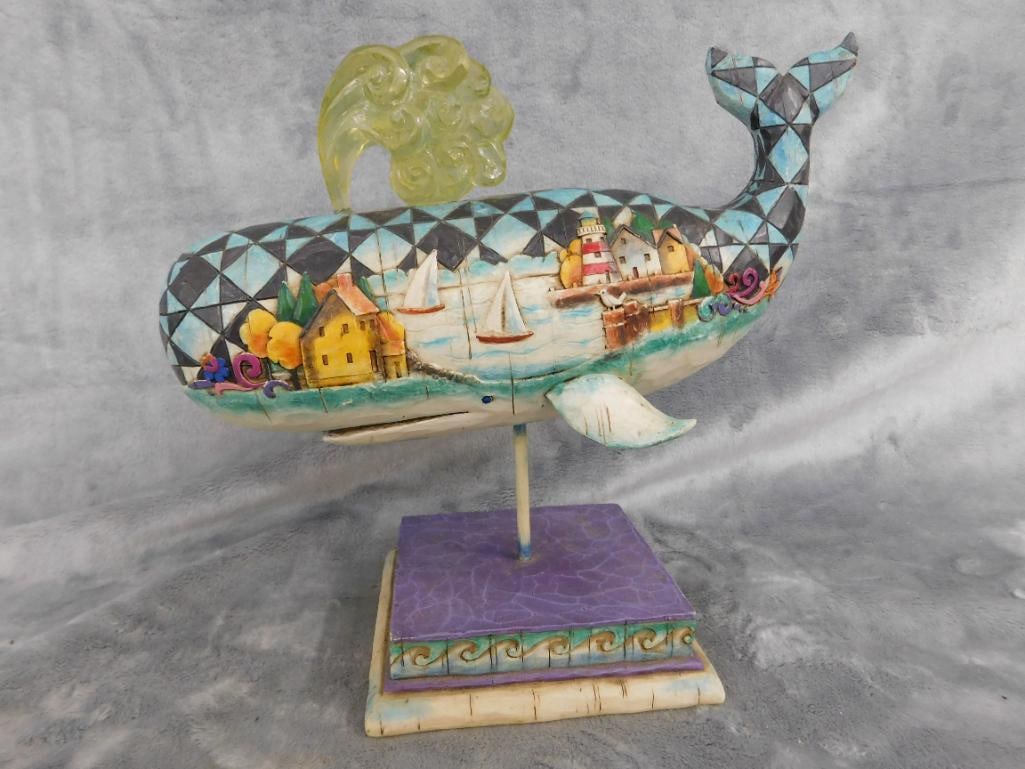 2004 Jim Shore Whale Figure - "Gods Greatest Creature" - 9" x 10" x 5" - 10