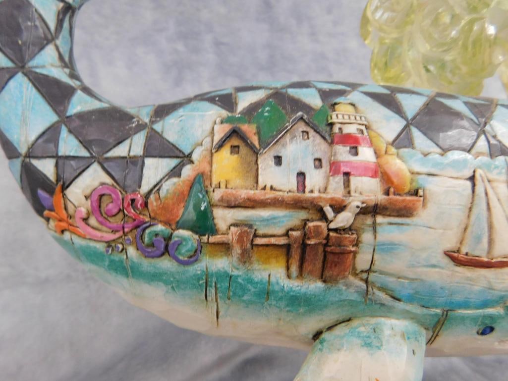 2004 Jim Shore Whale Figure - "Gods Greatest Creature" - 9" x 10" x 5" - 4