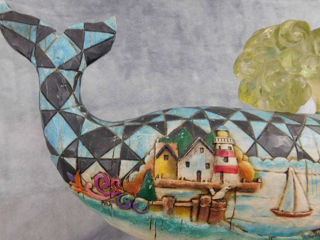2004 Jim Shore Whale Figure - "Gods Greatest Creature" - 9" x 10" x 5" - 5