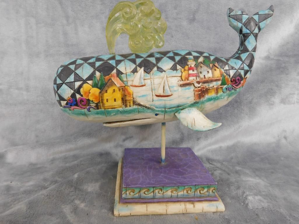 2004 Jim Shore Whale Figure - "Gods Greatest Creature" - 9" x 10" x 5" - 8