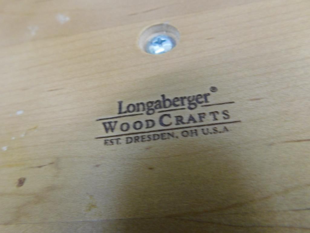 Group of 3 Longaberger Basket Items - Large Canister 10" x 9.25" Small Canister 8.5" x 7" - 6