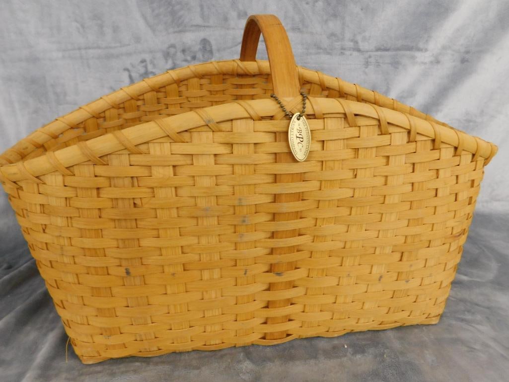 Pennsylvania Basket Co. - 2000 Large Handled Basket - 14" x 25" x 12" - 7