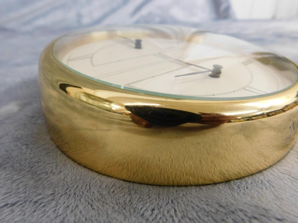 1988 Tiffany and Co. Desktop Paperweight Clock - 1.5" x 4.5" - 2