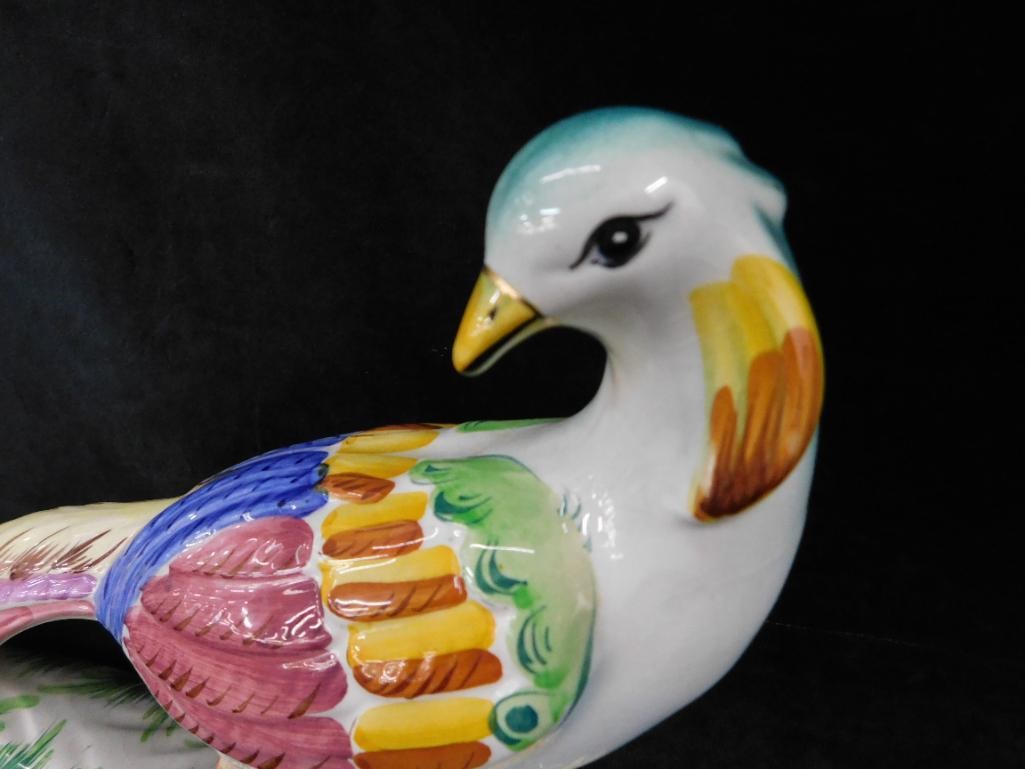 Pereiras Valado - Portugal - Porcelain Pheasant Figure - 9.5" x 13.5" x 4" - 2