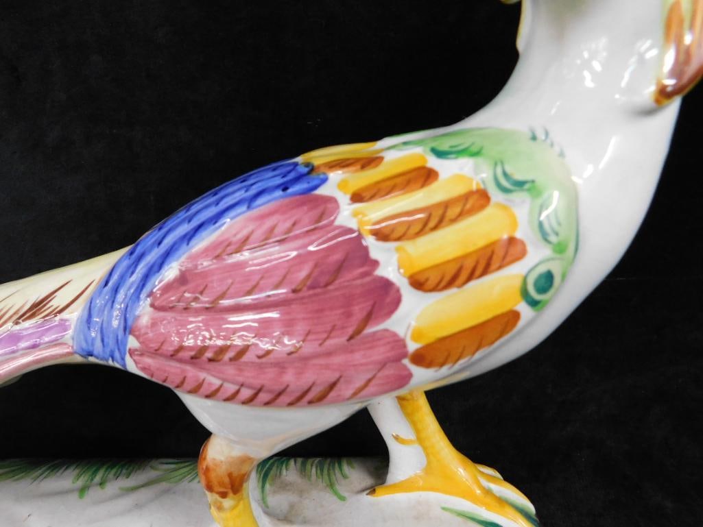 Pereiras Valado - Portugal - Porcelain Pheasant Figure - 9.5" x 13.5" x 4" - 3
