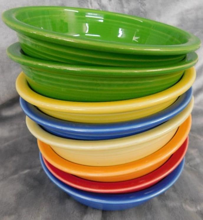 Fiesta Ware - 8 Soup Bowls - 7" Round (1 of 7)
