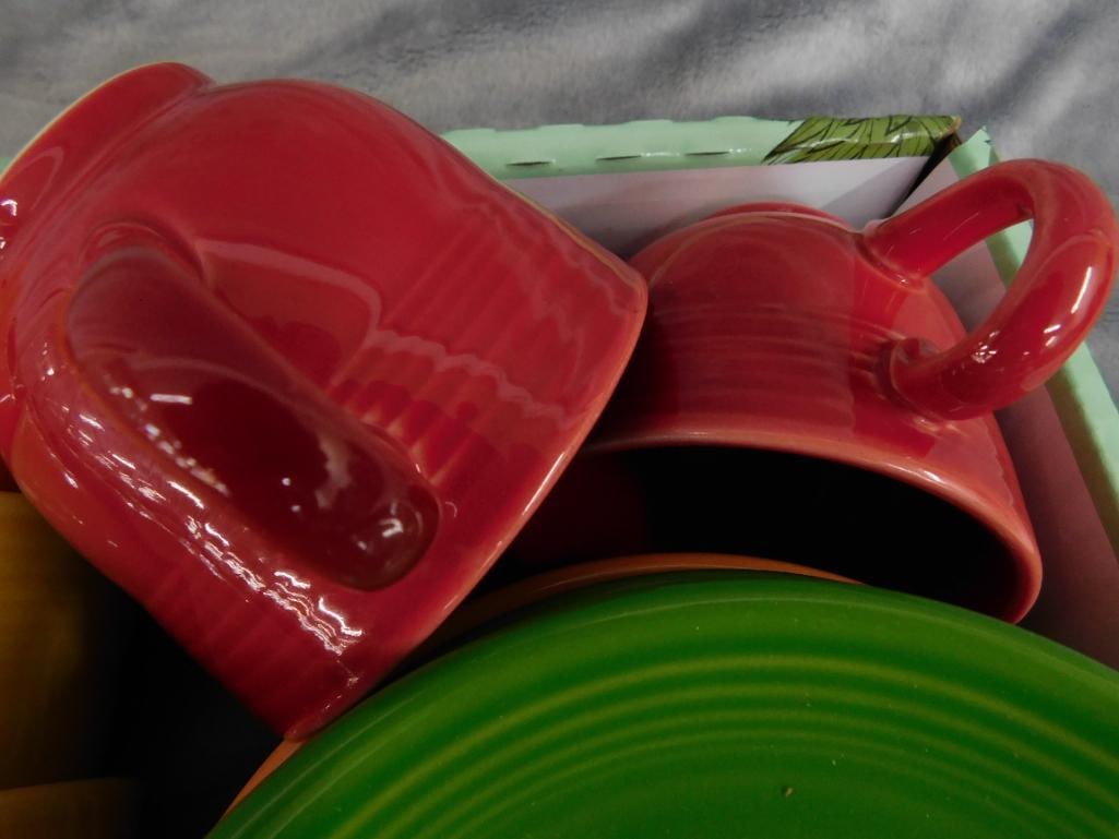 Fiesta Ware - 10 Coffee Cups - 8 Saucers - 4