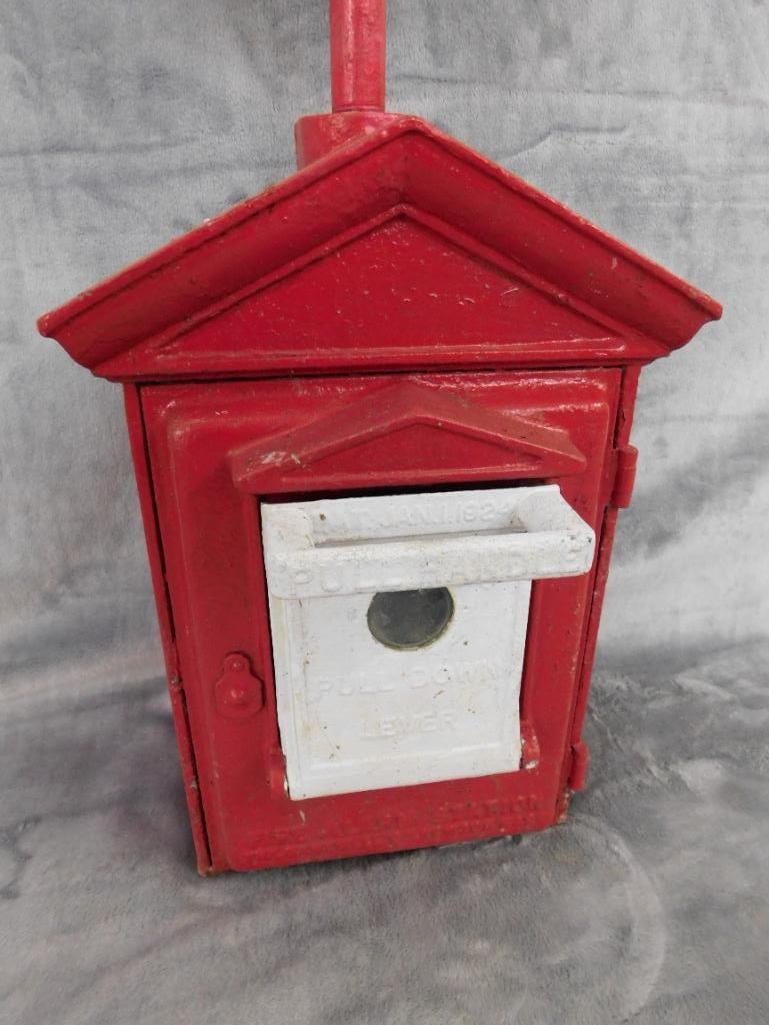 1924 Metal Fire Alarm Station - No Guts - 25.5" x 8.5" x 7" - 2