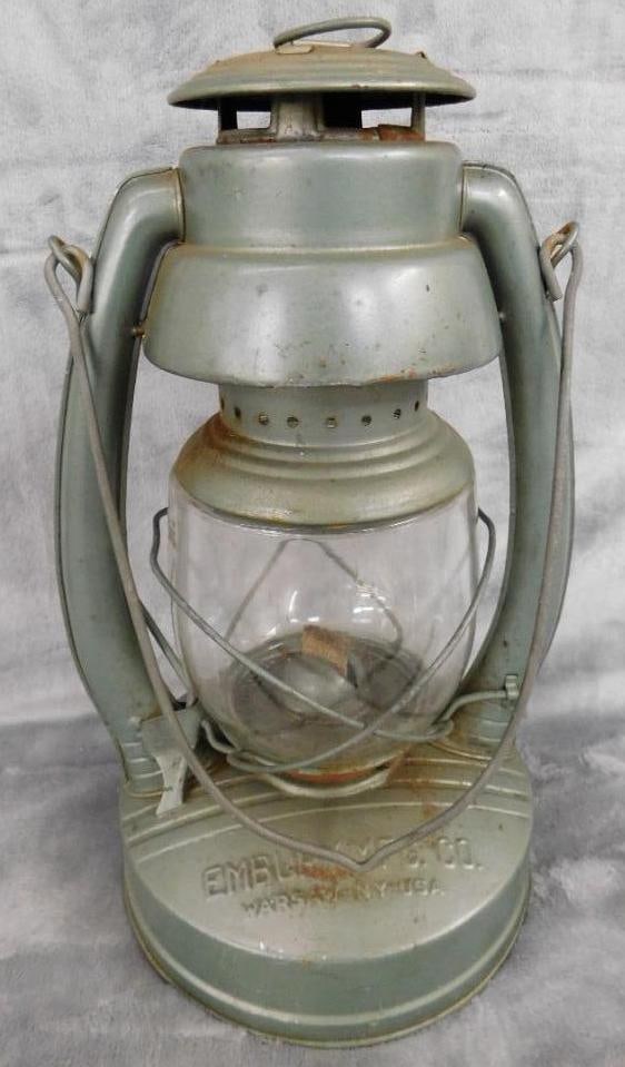 Vintage Embury No. 2 Air Pilot Railroad Lantern - 13.5" x 7.5": See Photos For Condition and Details