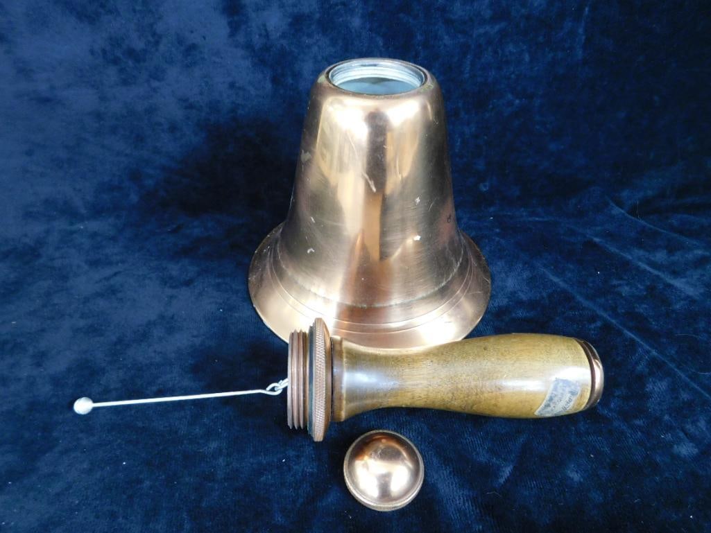 Vintage Copper Bell Cocktail Shaker - 11" x 6" - 5