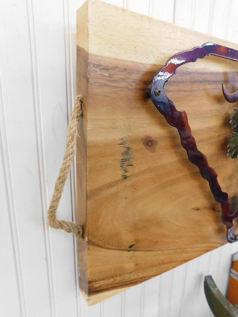 Modern Wood and Metal South Carolina Wall Hanging - 14.5" x 23.5" - 4