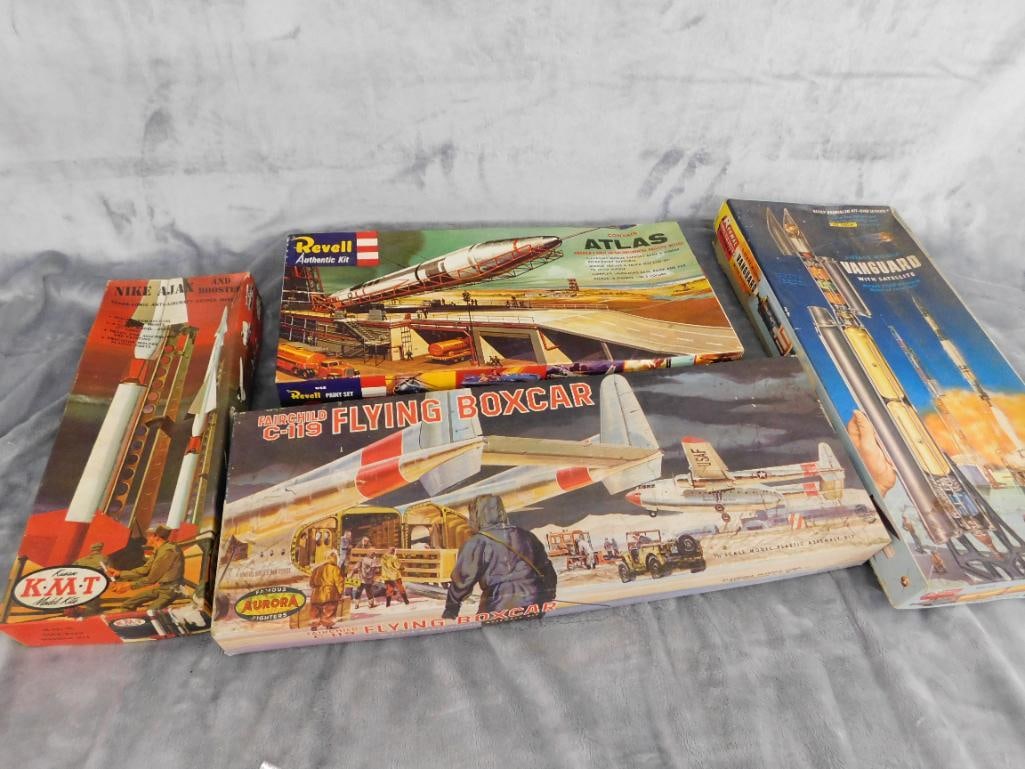 Group of 4 Vintage Plastic Models - Original Boxes - As Is - 10