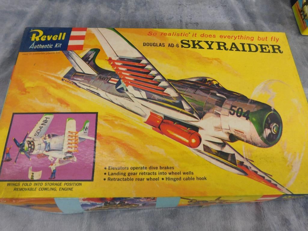 Group of 4 Vintage Plastic Models - Original Boxes - As Is - 2