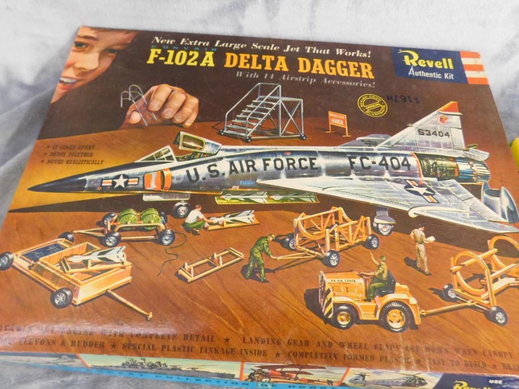 Group of 4 Vintage Plastic Models - Original Boxes - As Is - 4