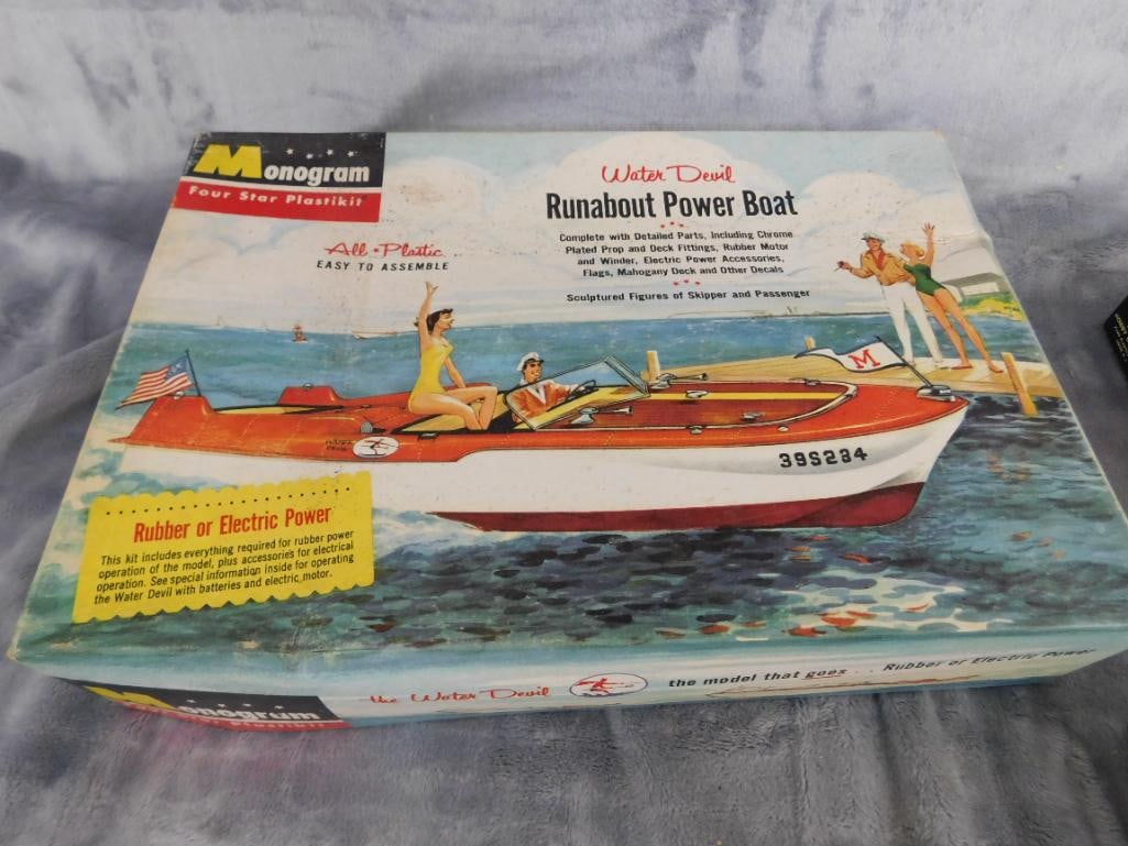 Group of 4 Vintage Plastic Models - Original Boxes - As Is - 4