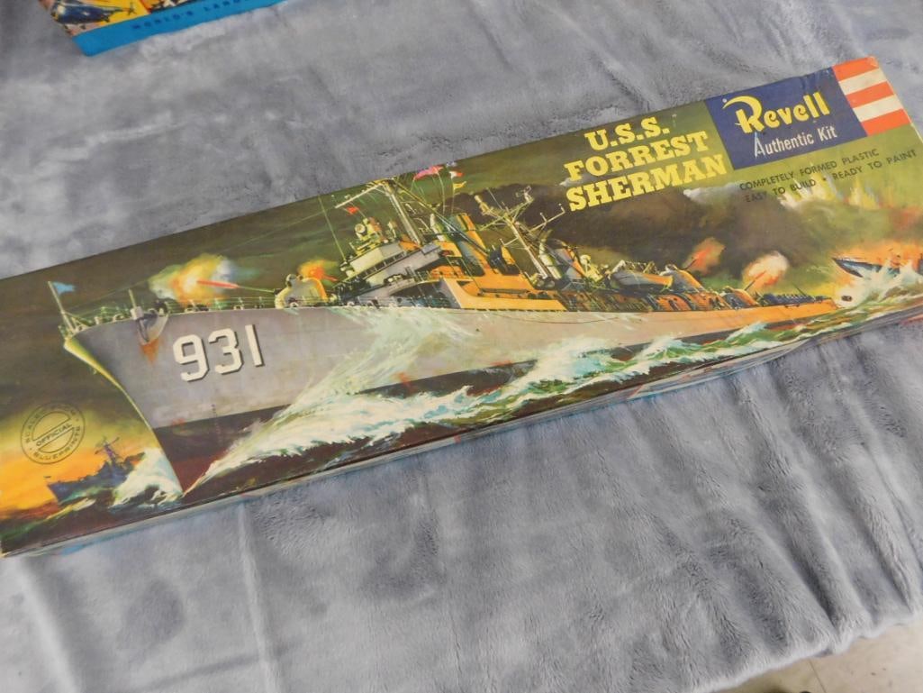 Group of 4 Vintage Plastic Models - Original Boxes - As Is - 3