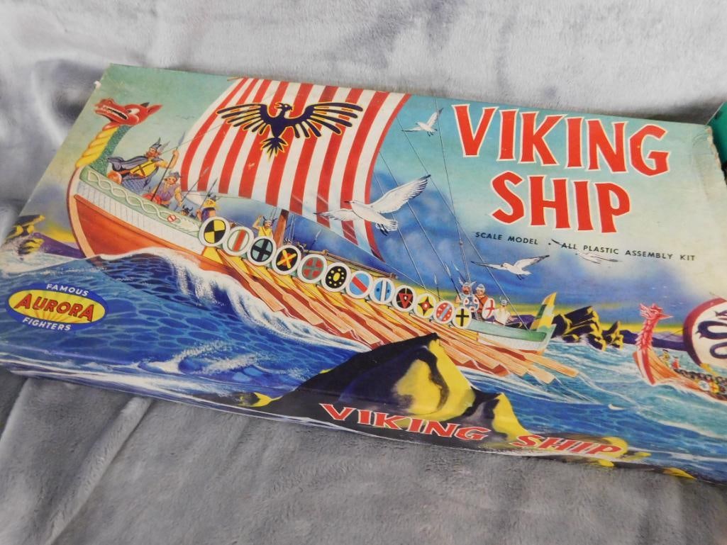 Group of 4 Vintage Plastic Models - Original Boxes - As Is - 4
