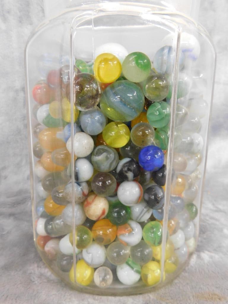 Jar of Marbles - Jar is 8" x 5" - 2
