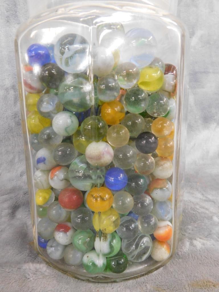 Jar of Marbles - Jar is 8" x 5" - 3
