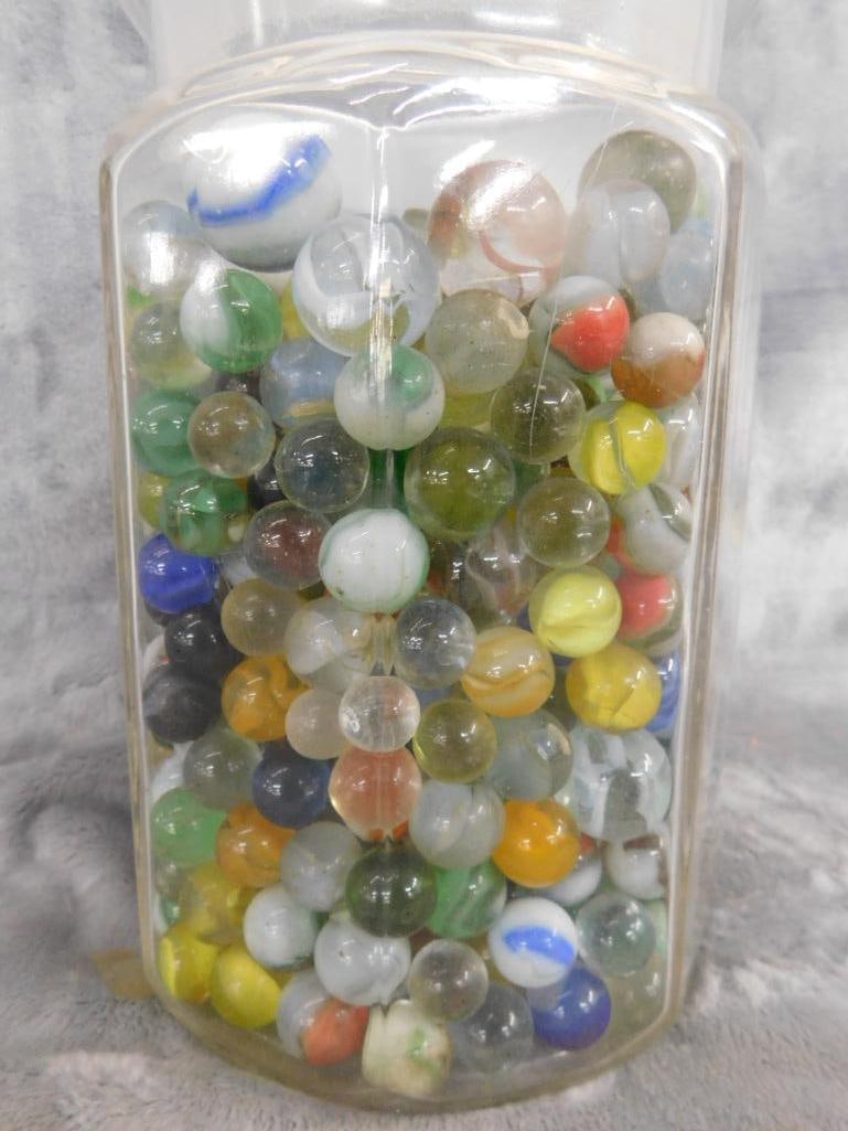 Jar of Marbles - Jar is 8" x 5" - 5