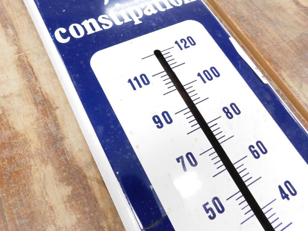 Vintage Advertising - Ex Lax Thermometer - Glass Tube Missing - 39" x 8" - 3