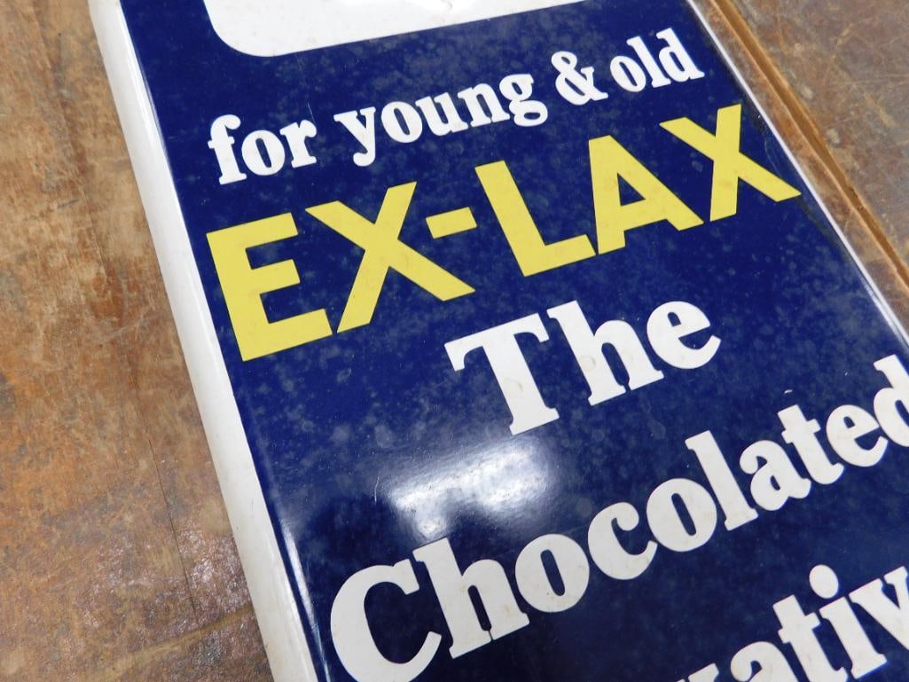 Vintage Advertising - Ex Lax Thermometer - Glass Tube Missing - 39" x 8" - 5