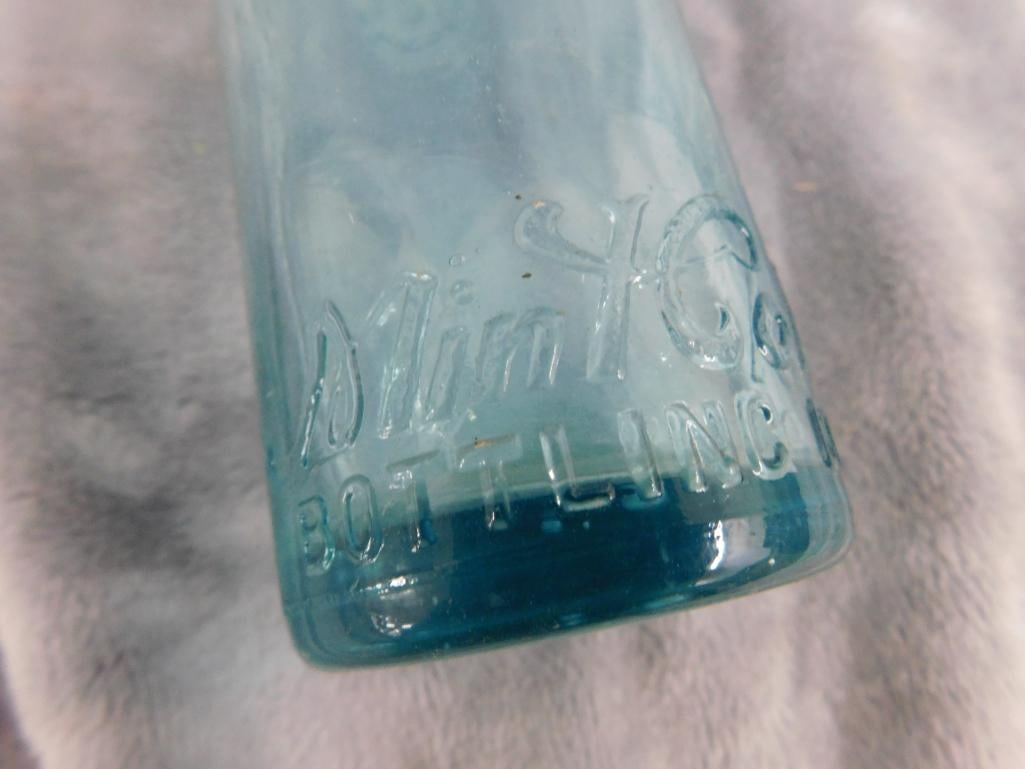 Vintage Metal 6 Pack Holder - 6 Vintage Bottles - 14