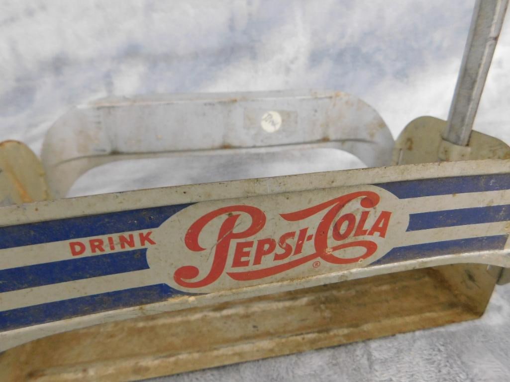 Vintage Aluminum Pepsi Cola 6 Pack Carrier - 2