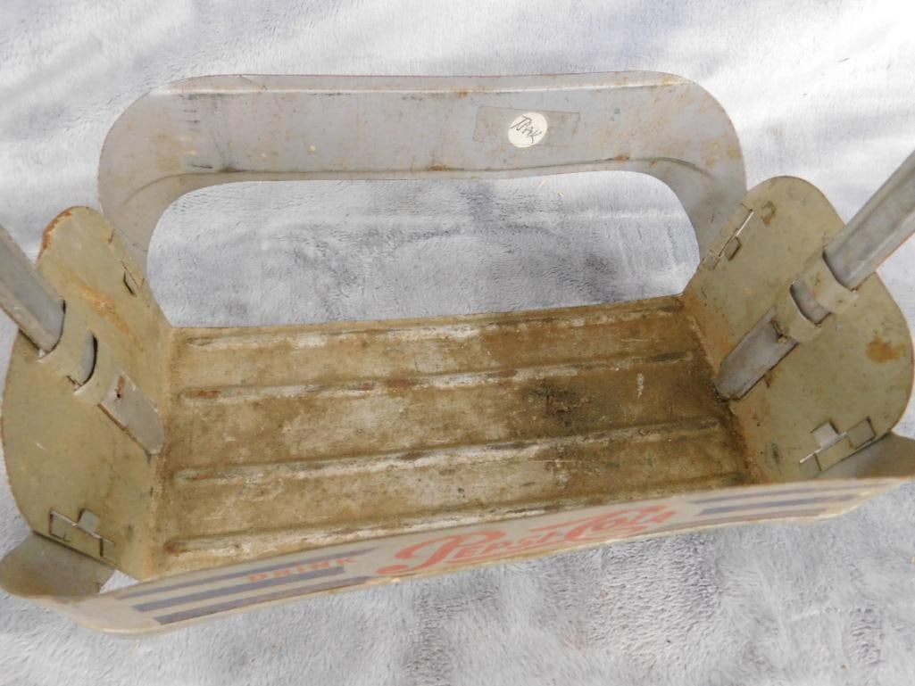 Vintage Aluminum Pepsi Cola 6 Pack Carrier - 3