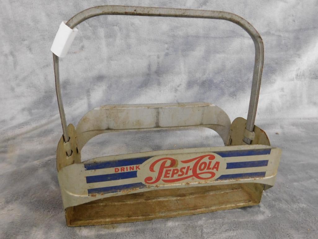 Vintage Aluminum Pepsi Cola 6 Pack Carrier - 7