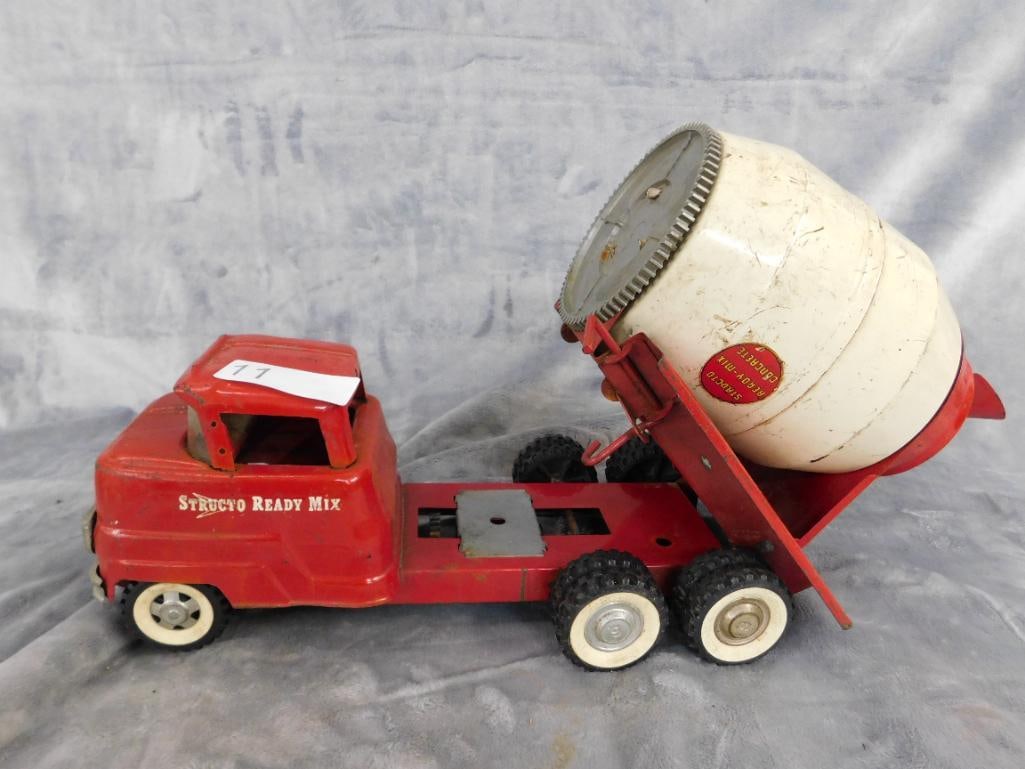 Vintage Structo "Ready Mix" Cement Truck - Toy - 9" x 15" x 17.5" - 7
