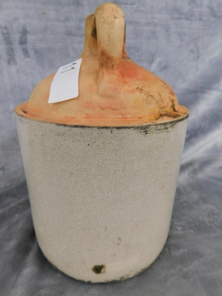 Southern Pottery Jug - " Red White and Blue Pure Apple Cider" - 10.5" x 7.5" - 3