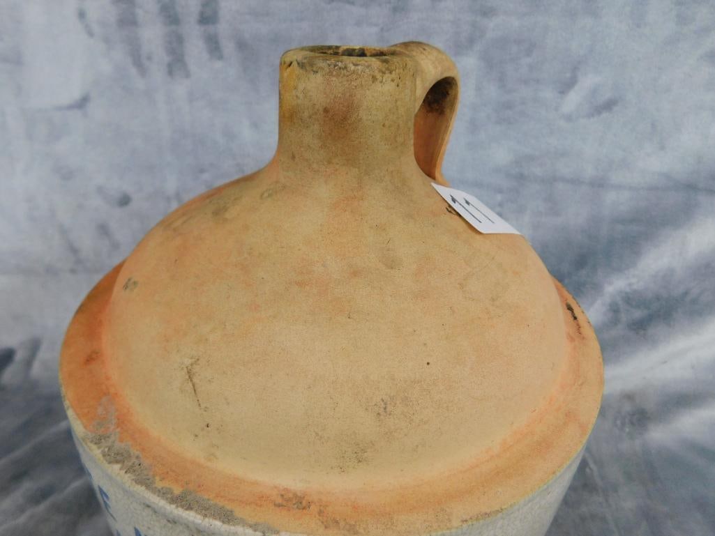 Southern Pottery Jug - " Red White and Blue Pure Apple Cider" - 10.5" x 7.5" - 8