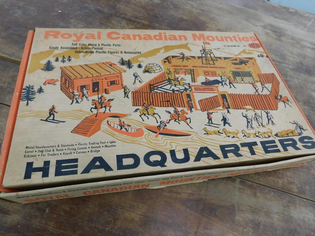 Ideal - Royal Canadians Mounties Headquarters - Play Set - As Is - Original Box - 12