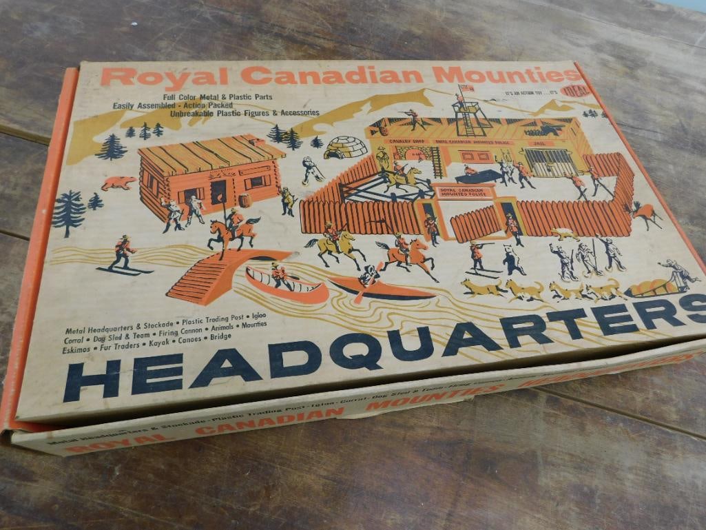 Ideal - Royal Canadians Mounties Headquarters - Play Set - As Is - Original Box - 13