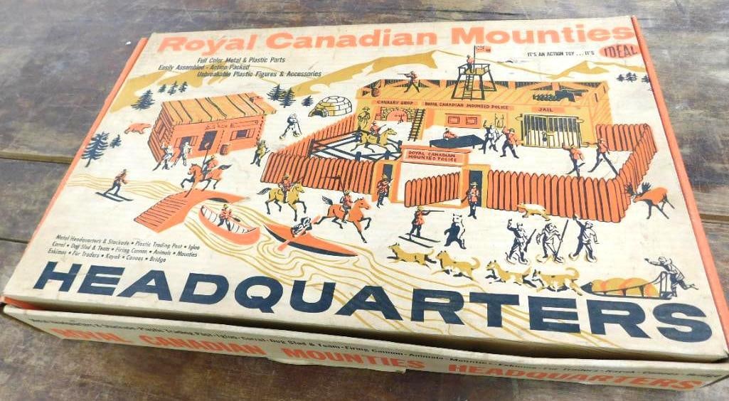 Ideal - Royal Canadians Mounties Headquarters - Play Set - As Is - Original Box: See Photos For Condition and Details