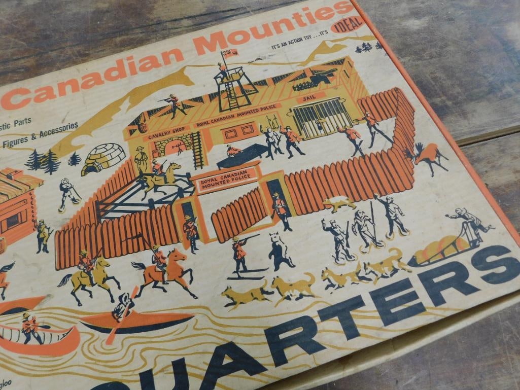 Ideal - Royal Canadians Mounties Headquarters - Play Set - As Is - Original Box - 3
