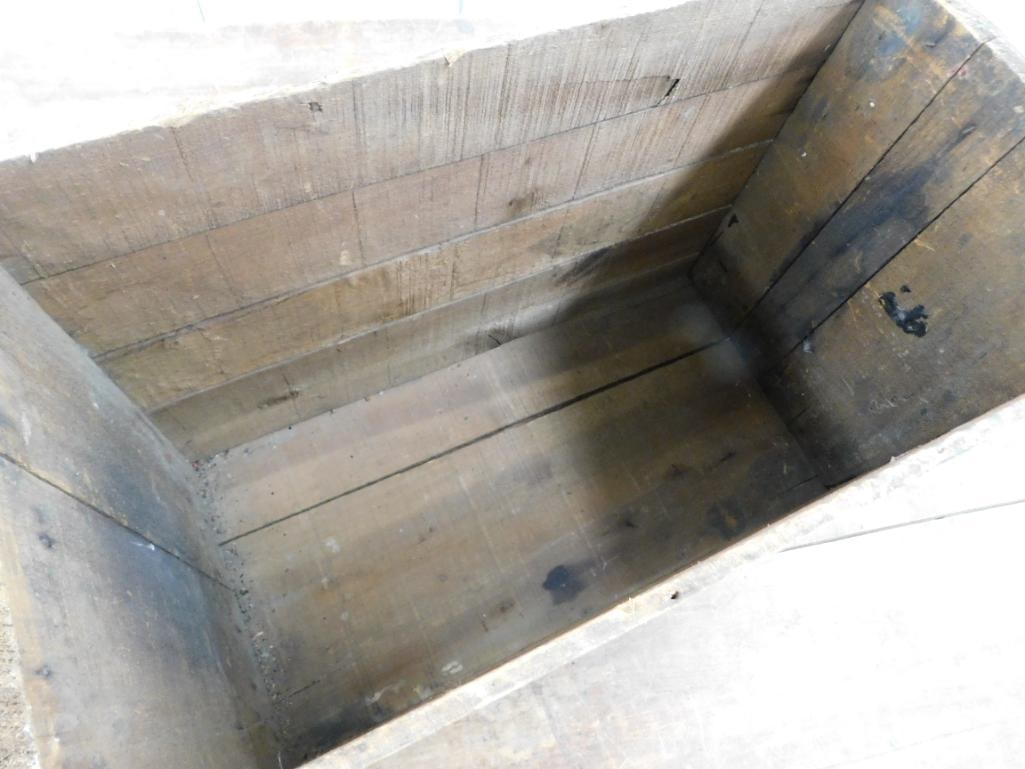 Vintage Wuest Bauman Confectioners Wood Advertising Crate - 15.5" x 24"x 12" - 2